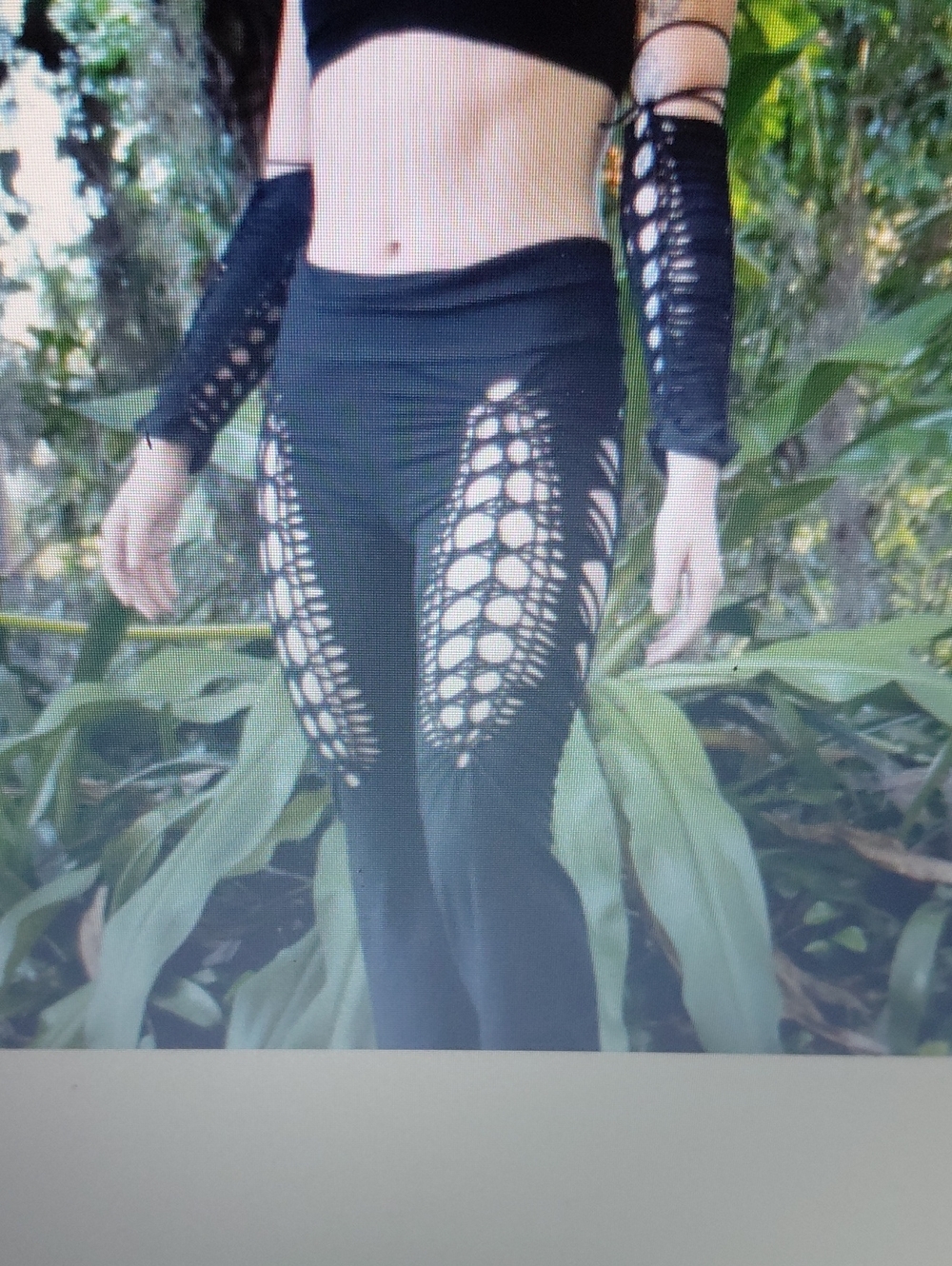 Women's Handmade Cutout Black Flares- Etsy artist